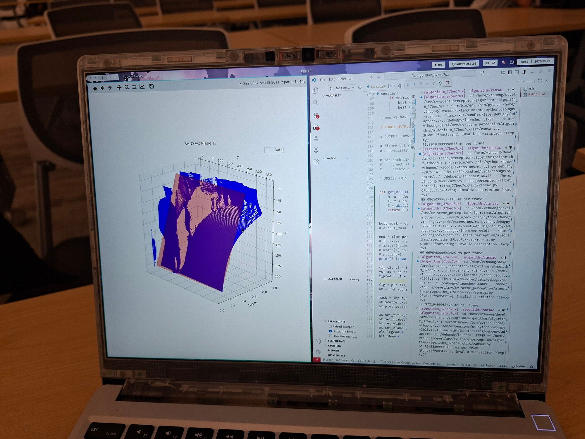 Linear fit before considering space transforms
