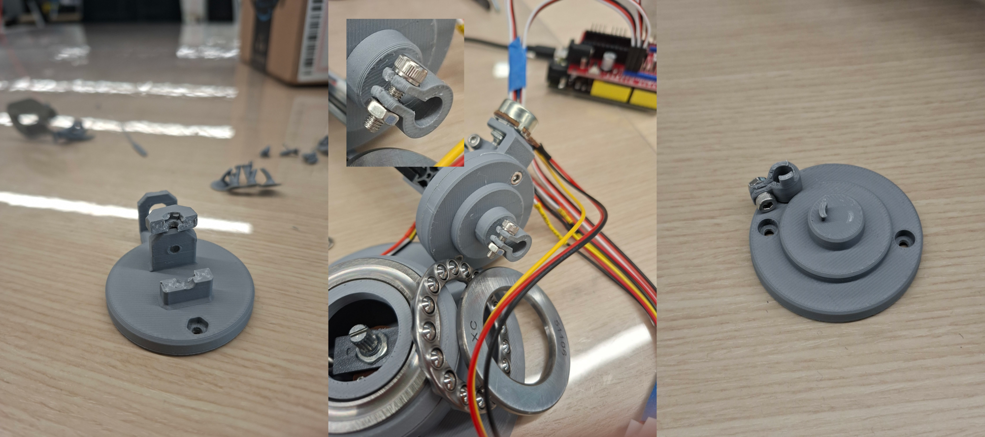 Most parts failed along the layer lines or had insufficient clearance