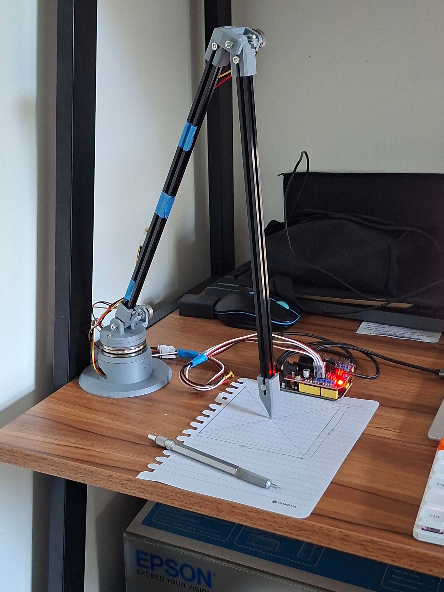 An image of the current working prototype