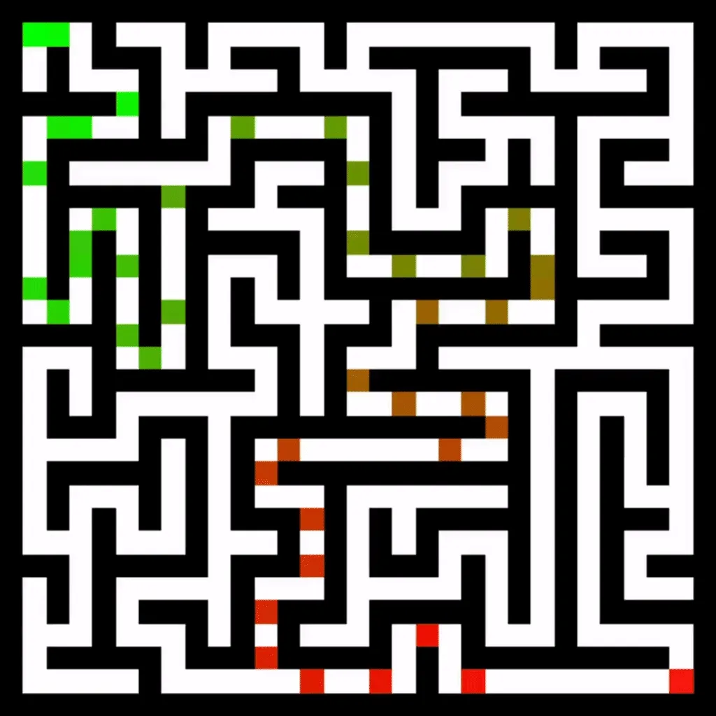 An animation of the Theta* algorithm's output.